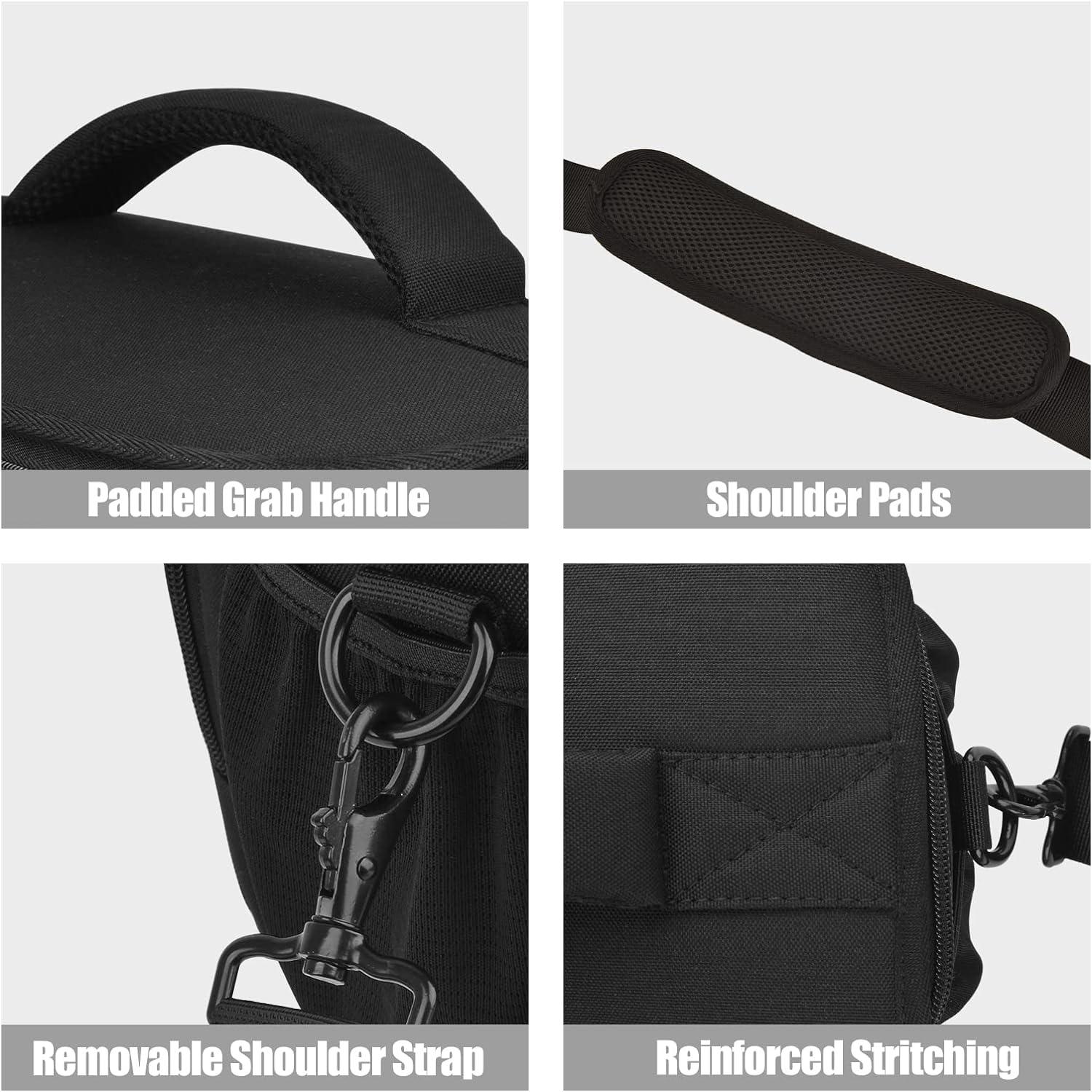 Cwatcun Kameratasche Spiegelreflex Kamera Tasche wasserdicht Schwarz L