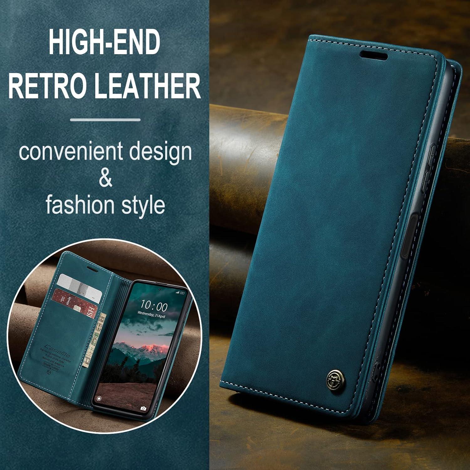 Xiaomi Redmi Note 12 4G Handyhülle Leder Klappbar Tasche Magnet Standfunktion