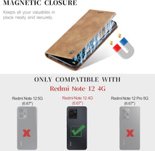 Xiaomi Redmi Note 12 4G Handyhülle Premium Leder Flip Case