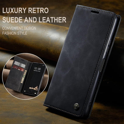 Handyhülle Xiaomi Redmi Note 12 4G Leder Klapp Case Standfunktion Magnet Schwarz