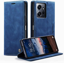 Schutzhülle Xiaomi Redmi Note 12 4G Lederhülle Blau Magnet