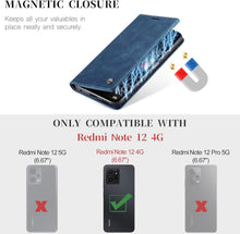 Xiaomi Redmi Note 12 4G Handyhülle Premium Leder Klappbar
