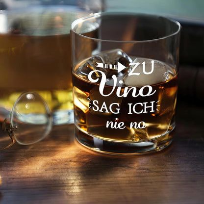 Joymaking Whiskeyglas mit Gravur und Spruch - Lustige Geschenke für Weinliebhaber