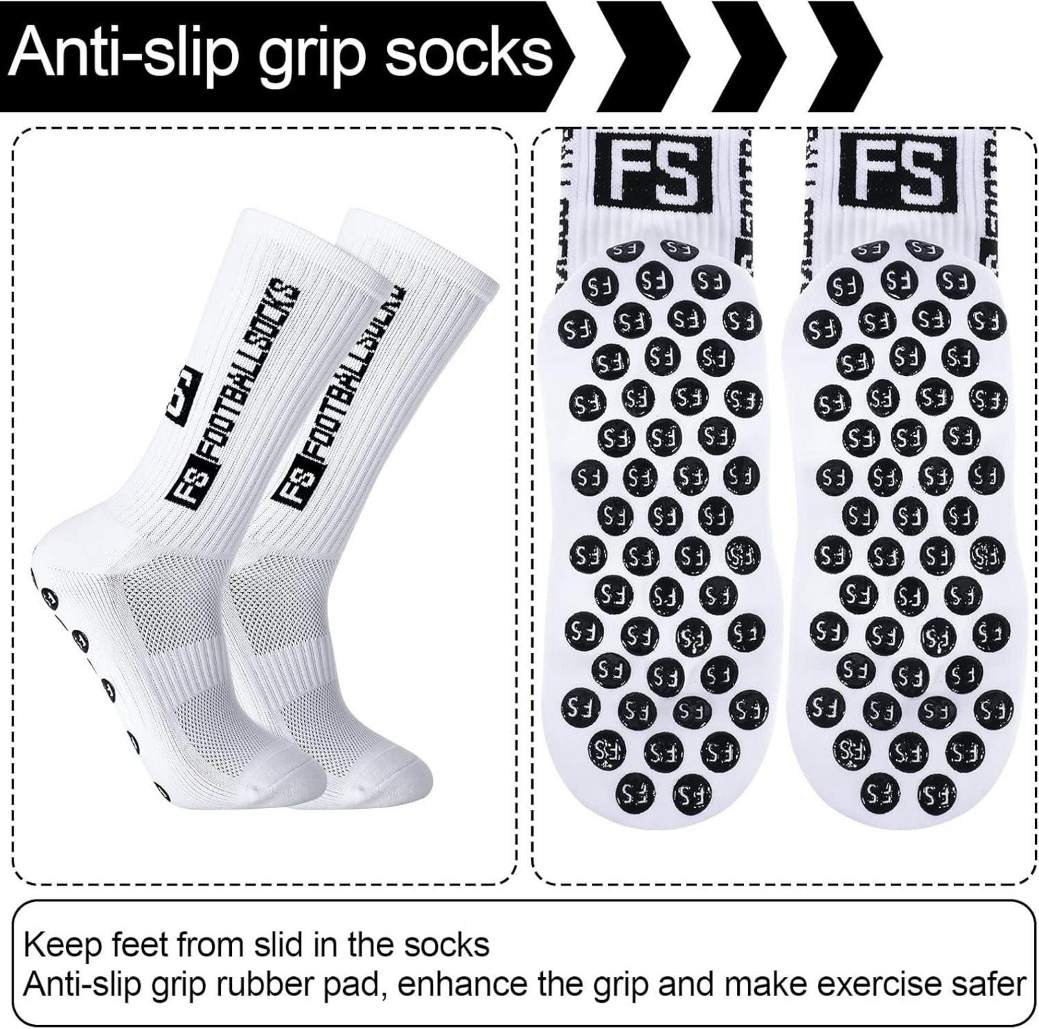 Anti-Rutsch Herren Fußballsocken im Doppelpack