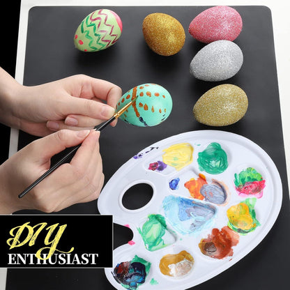 Silikonmatte Set 30x40cm, 3 Stück Bastelmatte rutschfest - Schwarz Hellgrau Pink