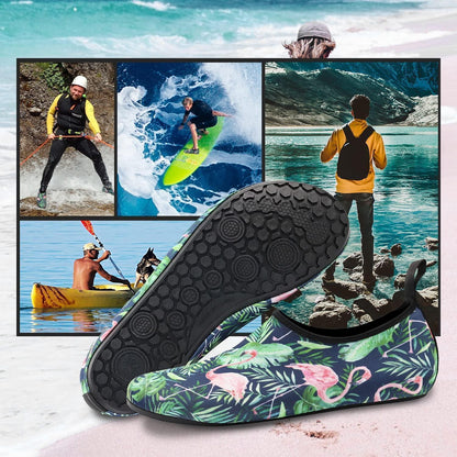 Wasserschuhe Damen Herren Schnelltrocknend Anti-Rutsch Gr.36-46 1 Flamingo