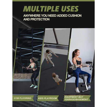 Fitnessmatte rutschfest extra groß 243x152cm PVC