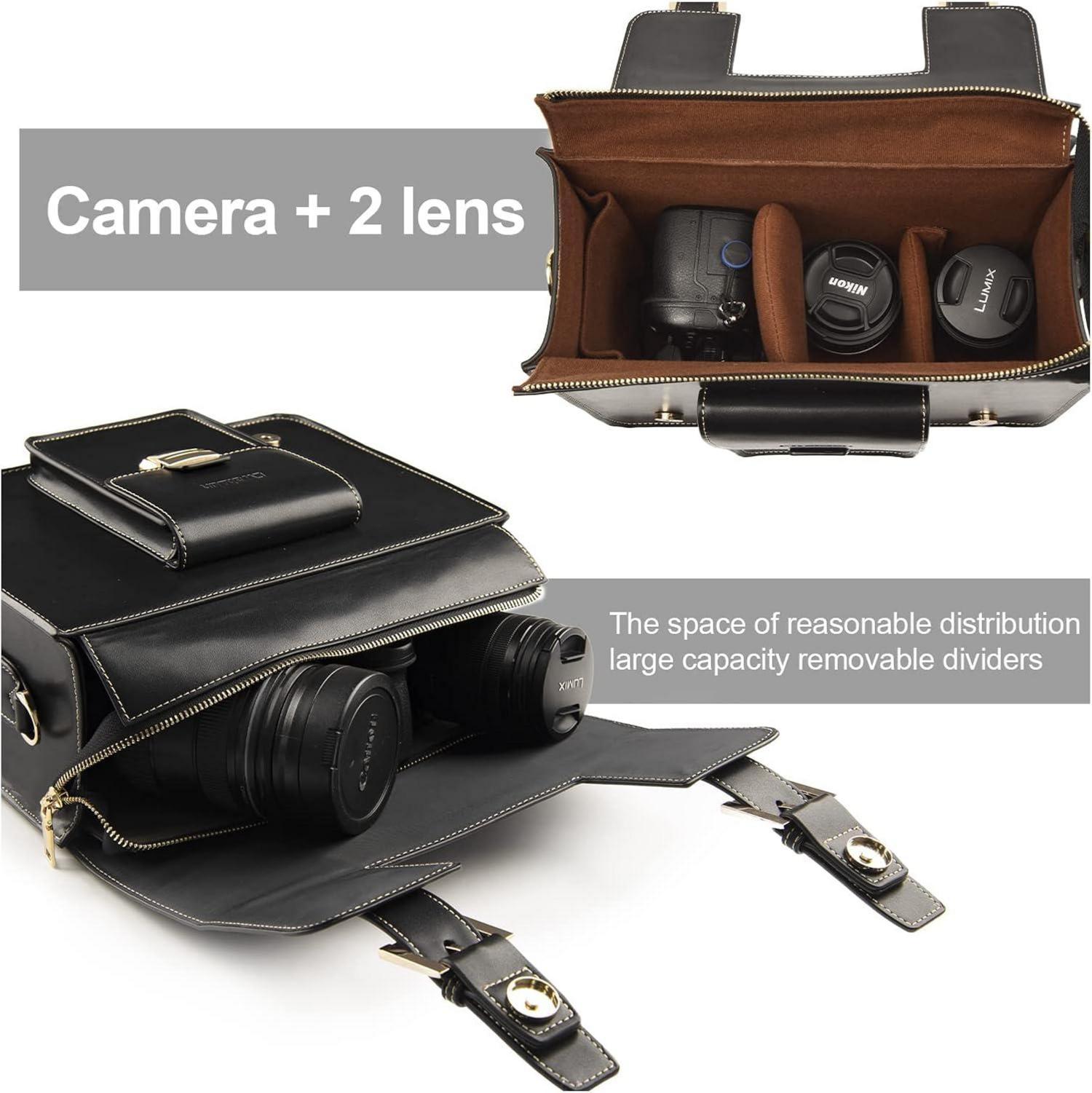Kameratasche Wasserdicht Retro für Canon Nikon Sony Mittel