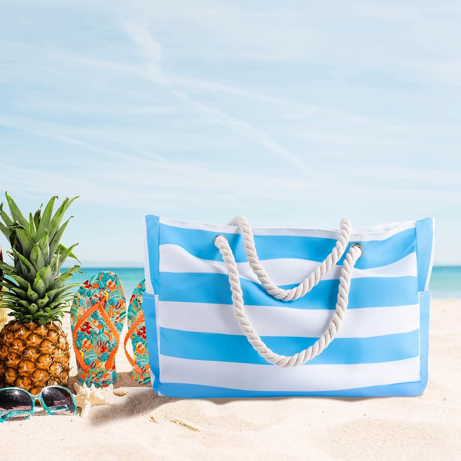 Strandtasche XXL Wasserdicht Damen Beach Tote Bag Urlaub Reisen