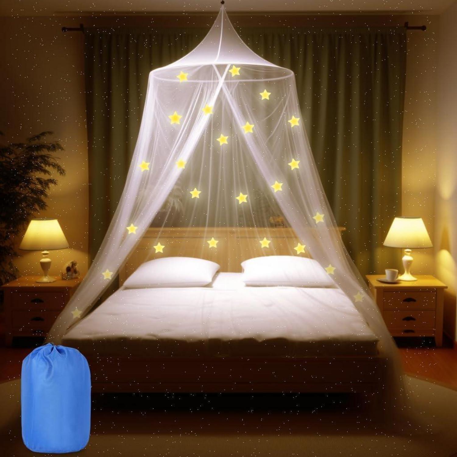 Moskitonetz Betthimmel Hängendes Bettnetz dekorativ für Bett