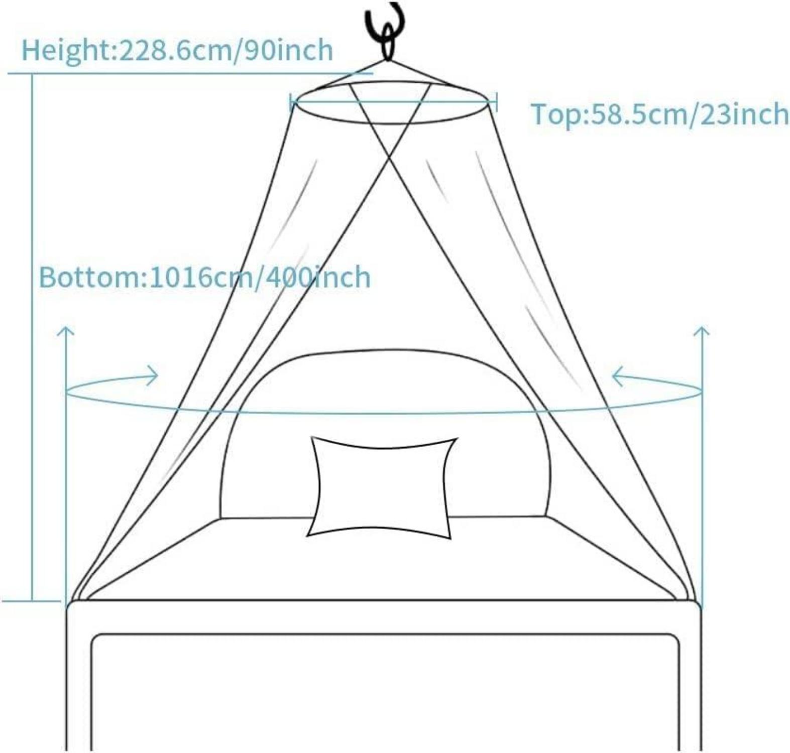 Sublaga Moskitonetz Betthimmel groß weiß Mädchen Bett