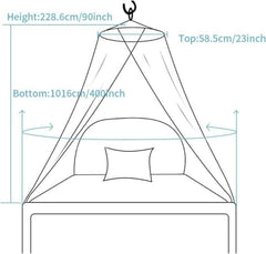 Sublaga Moskitonetz Betthimmel groß weiß Mädchen Bett