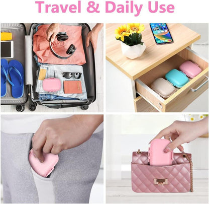 Tablettenbox 7 Tage Pillendose 8 Fächer BPA-frei Rosa