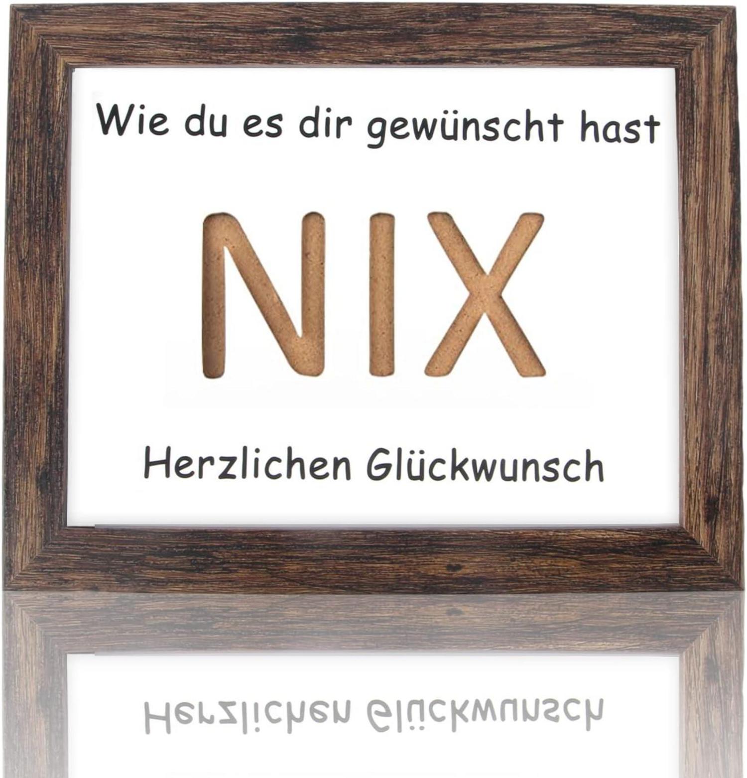 Geldgeschenk NIX Verpackung Geburtstag Hochzeit Vintage-Stil