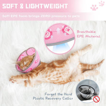 Supet Halskrause Katze Pink Weich Kragen Cone verstellbar M