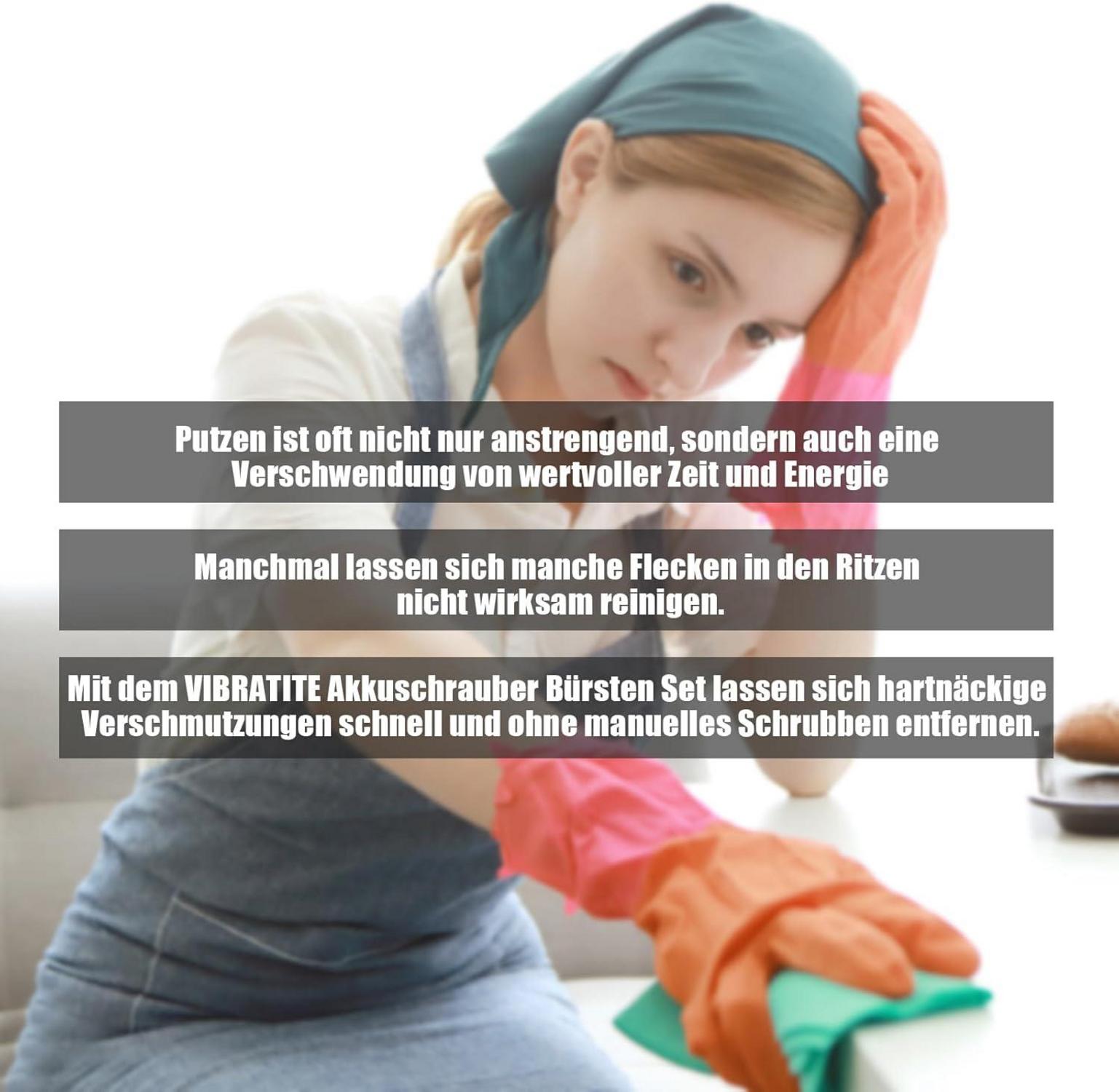 VIBRATITE Bohrbürsten Set 20 Stück - Reinigungsbürste