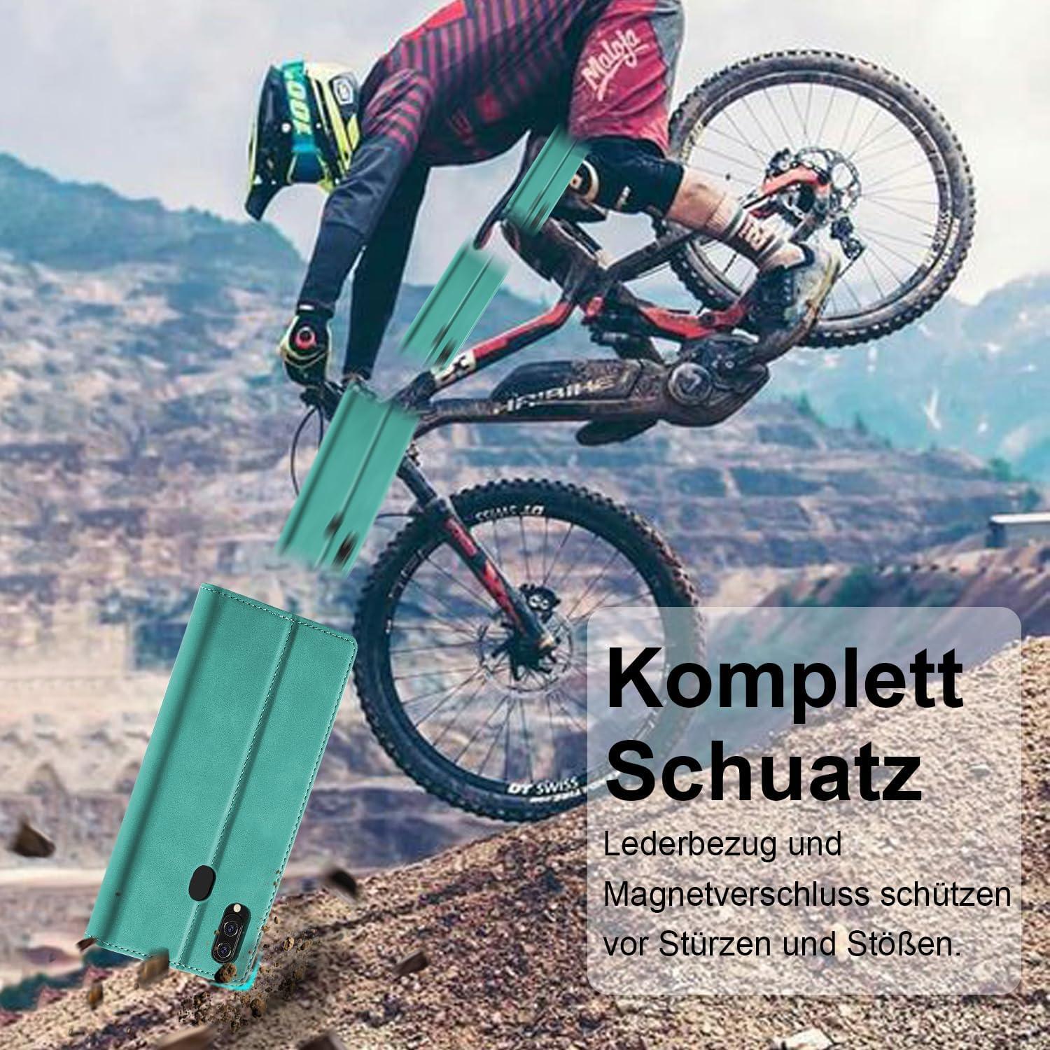 Ailicici Samsung Galaxy A20e Hülle Leder Flip Wallet Schutzhülle Clever Design