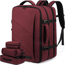 Handgepäck Rucksack Business Reiserucksack für Flugzeug 15,6 Zoll Red