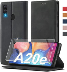 Samsung Galaxy A20e Handyhülle Leder Wallet Case mit Ständer und