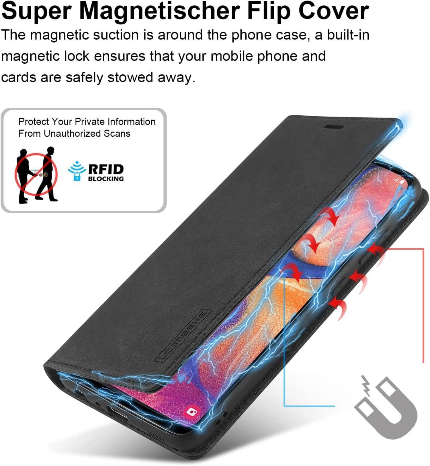 Handyhülle Samsung Galaxy A20e Leder Wallet Flip Schutzhülle Case