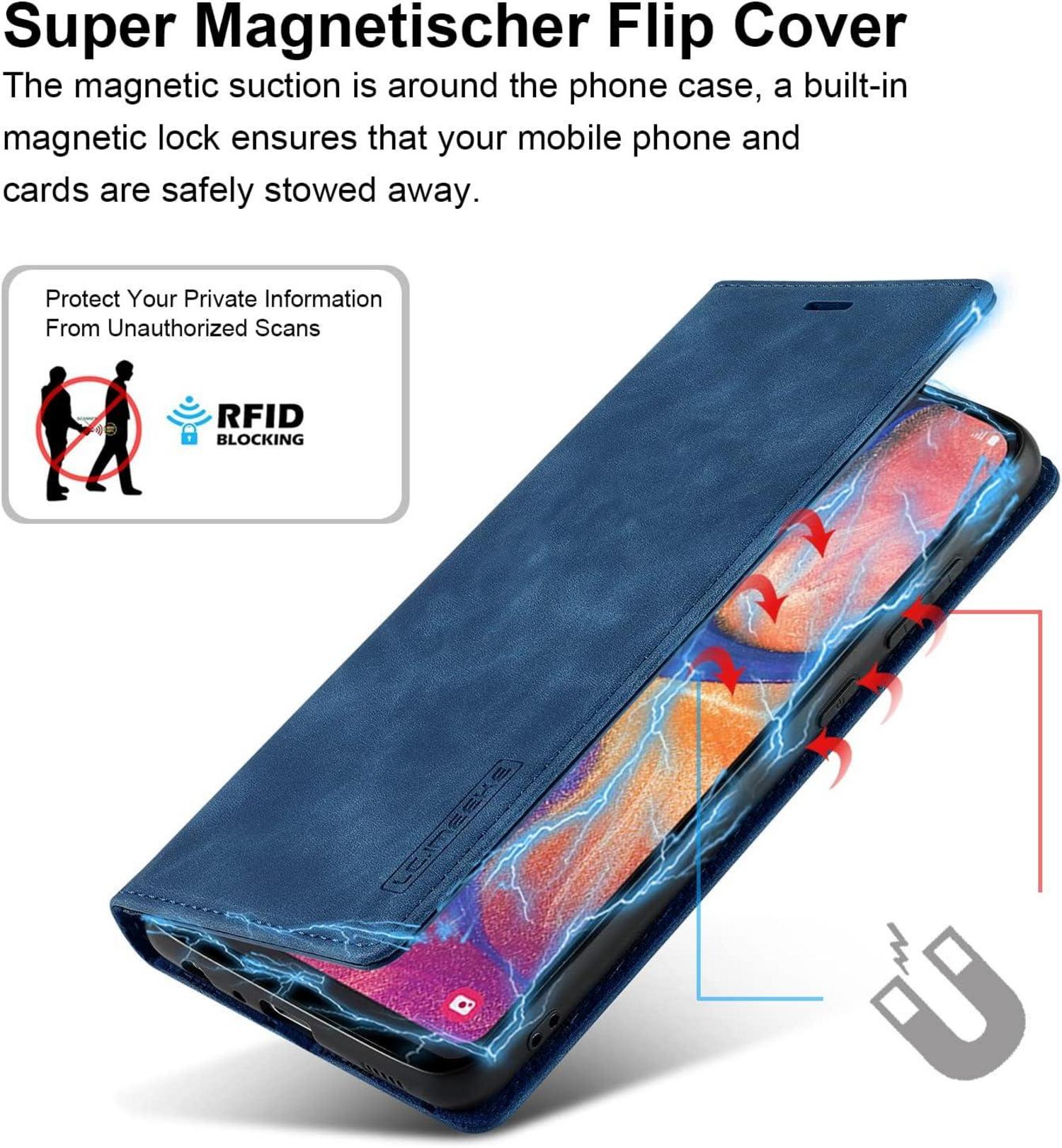 Handyhülle für Samsung Galaxy A20e Leder Flip Wallet Stoßfeste Case