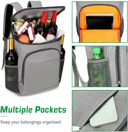 Kühl-Rucksack mit Kühlbox wasserdicht für Camping Wandern Strand