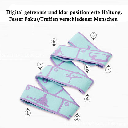Yoga Gurt 2er Pack Stretching Fitnessband 8 Schlaufen