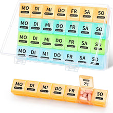 Tablettenbox 7-Tage Große Fächer für