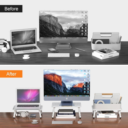 Monitorständer Monitor Riser Höhenverstellbare Laptop PC Drucker