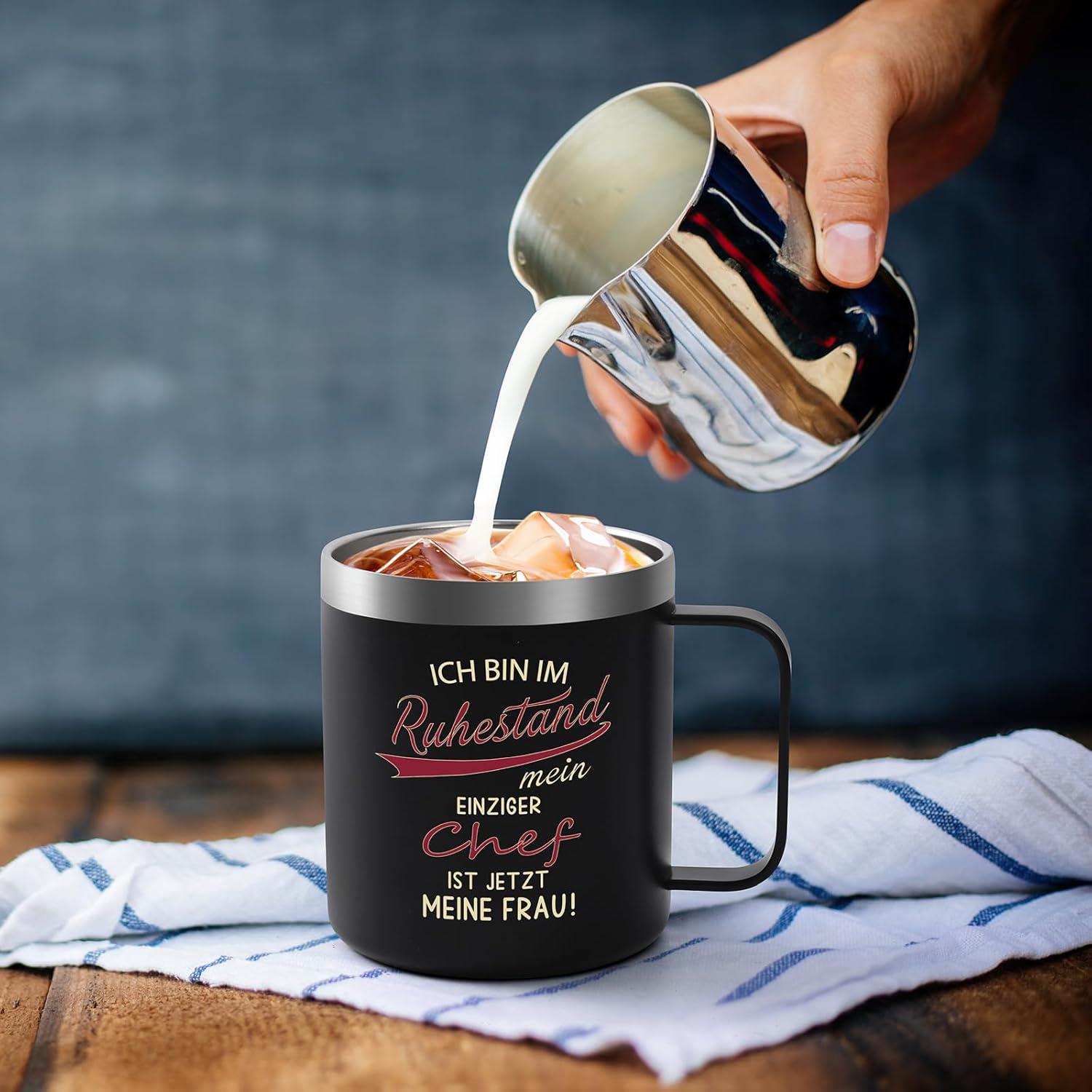 Rente Tasse 2024 Ruhestand Rentner Geschenk 12oz Edelstahl