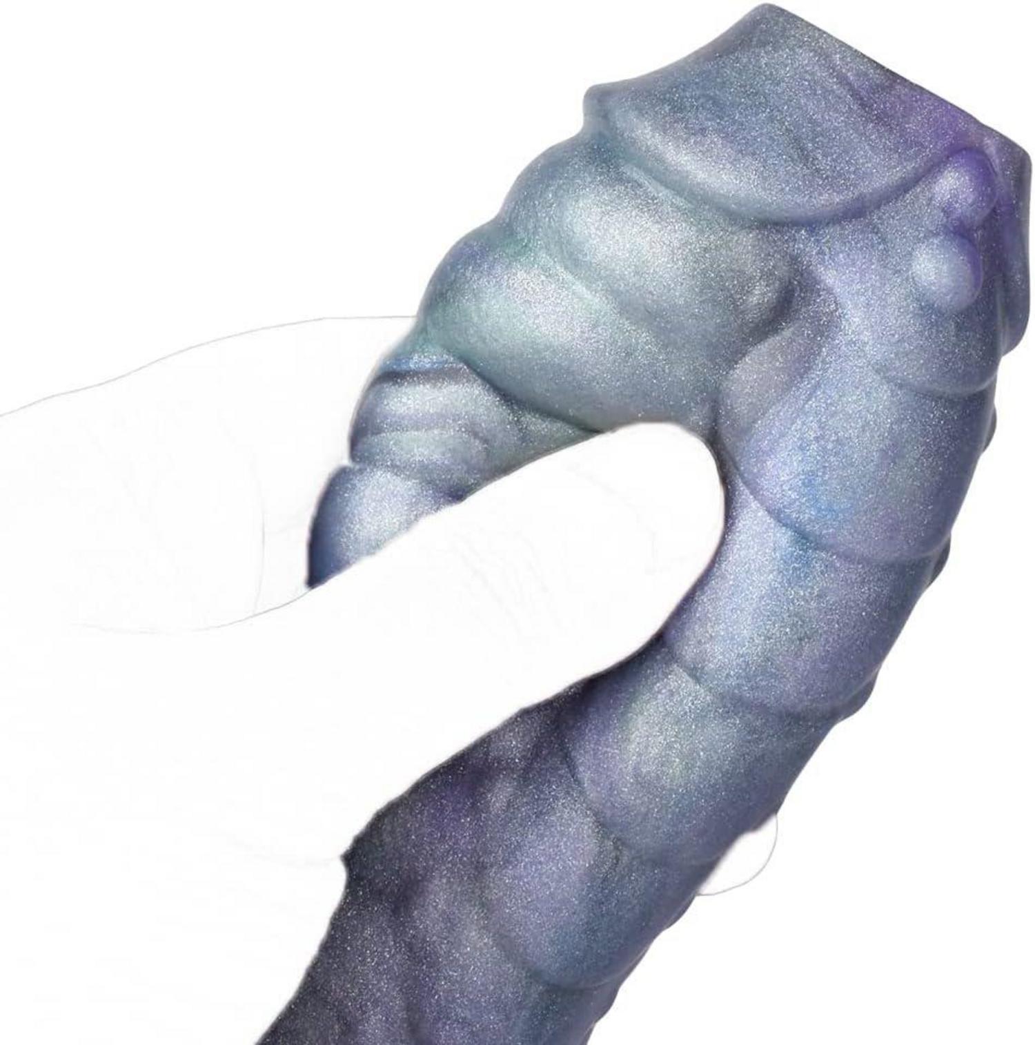 NAIXBTY Silikon Penis Sleeve Monster Dildo mit Hodenring G-Punkt Extender