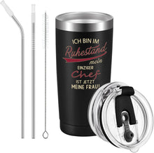 Livole Rentner Geschenk Tasse Ruhestand Rente 2024 20oz 600ml