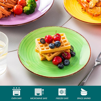 Dessertteller Set 6tlg Ø21cm Steingut mikrowellengeeignet