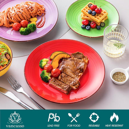 Dessertteller Set 6tlg Ø21cm Steingut mikrowellengeeignet