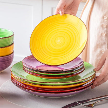 Dessertteller Set 6tlg Ø21cm Steingut mikrowellengeeignet