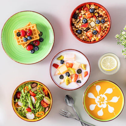 Dessertteller Set 6tlg Ø21cm Steingut mikrowellengeeignet