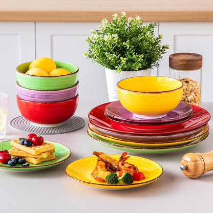 Dessertteller Set 6tlg Ø21cm Steingut mikrowellengeeignet