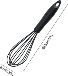 Silikon Schneebesen mit PP Griff Schwarz