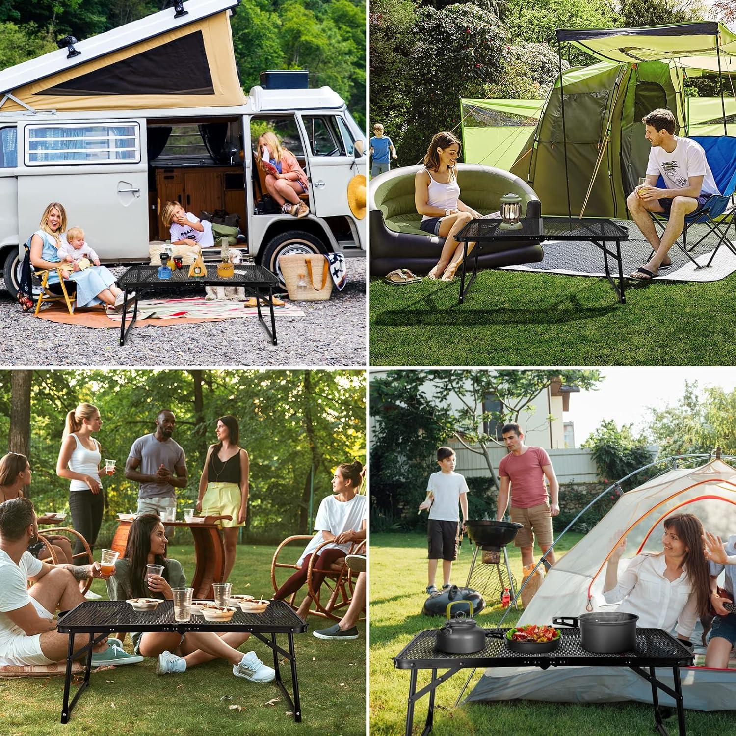Leichter Campingtisch Aluminium Picknicktisch Outdoor Strand BBQ