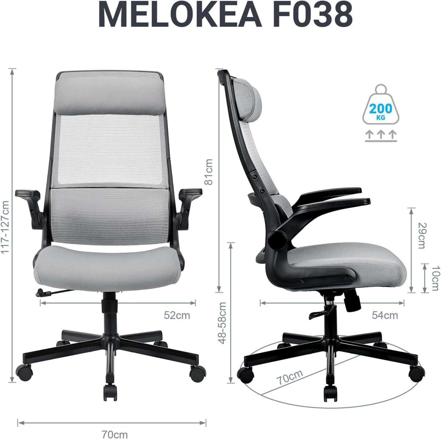 Ergonomischer Bürostuhl aus Mesh mit verstellbaren