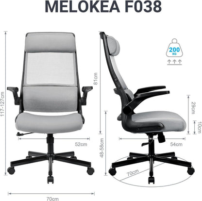 Ergonomischer Bürostuhl aus Mesh mit verstellbaren