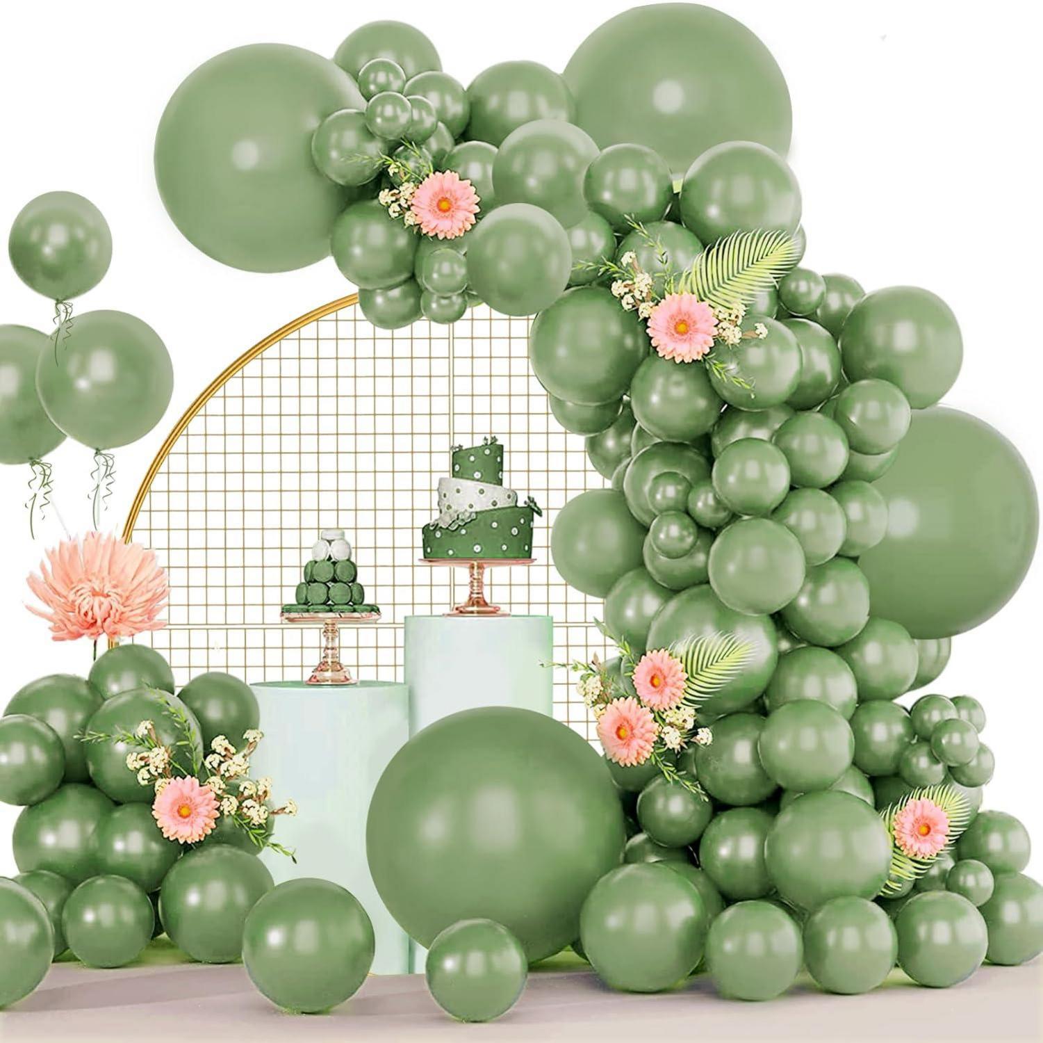 Luftballon Girlande Grün 120 Stück Ballon Deko Hochzeit Gender Reveal