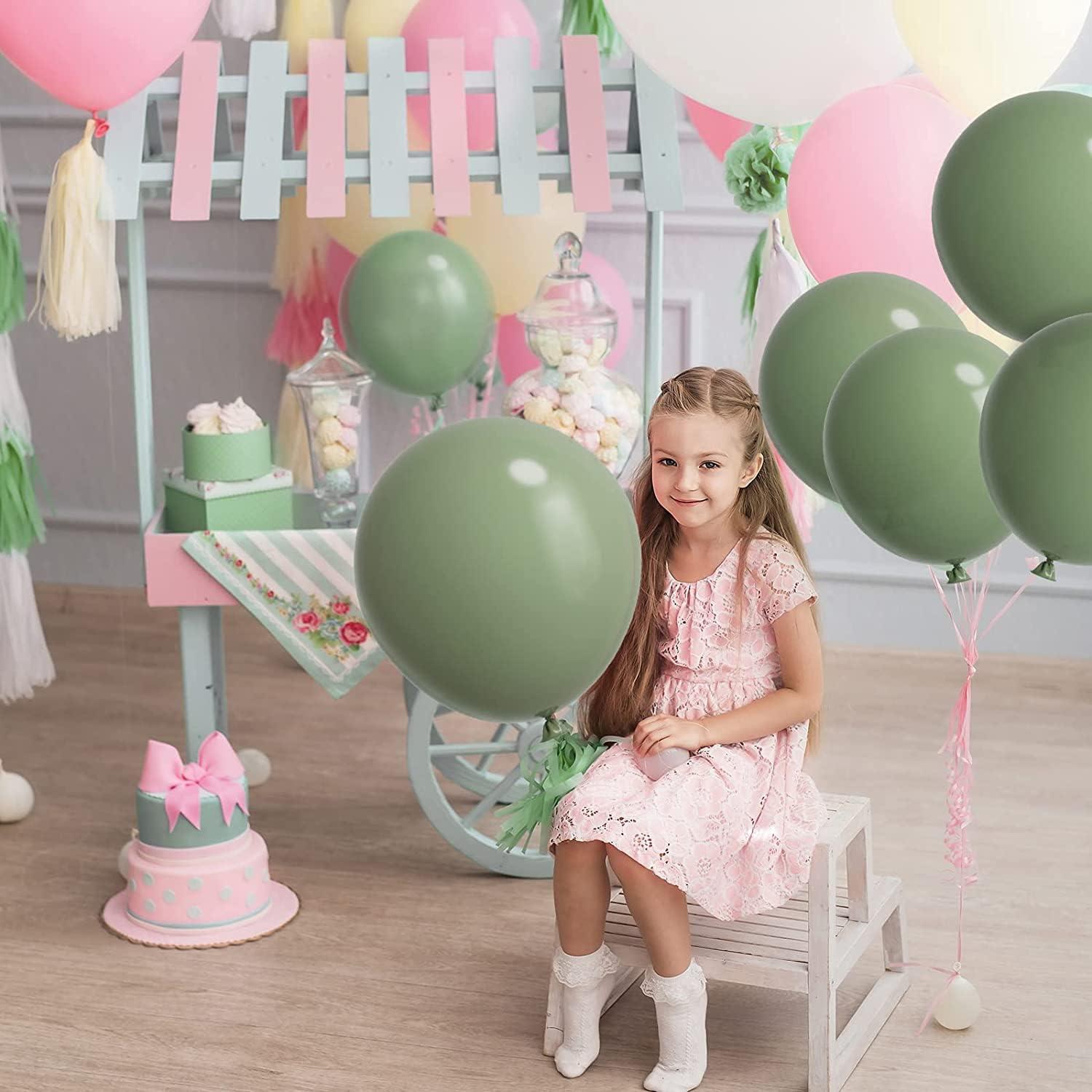 Luftballons Set Grün 120 Stück Sagegrün 18 12 10 5 Zoll Ballon Girlande Geburtstag Hochzeit Deko