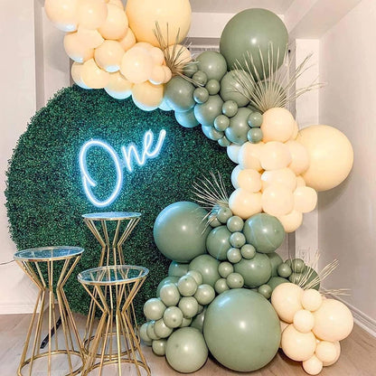 Luftballons Set Grün Girlande 120 Stück 18 12 10 5 Zoll Geburtstag