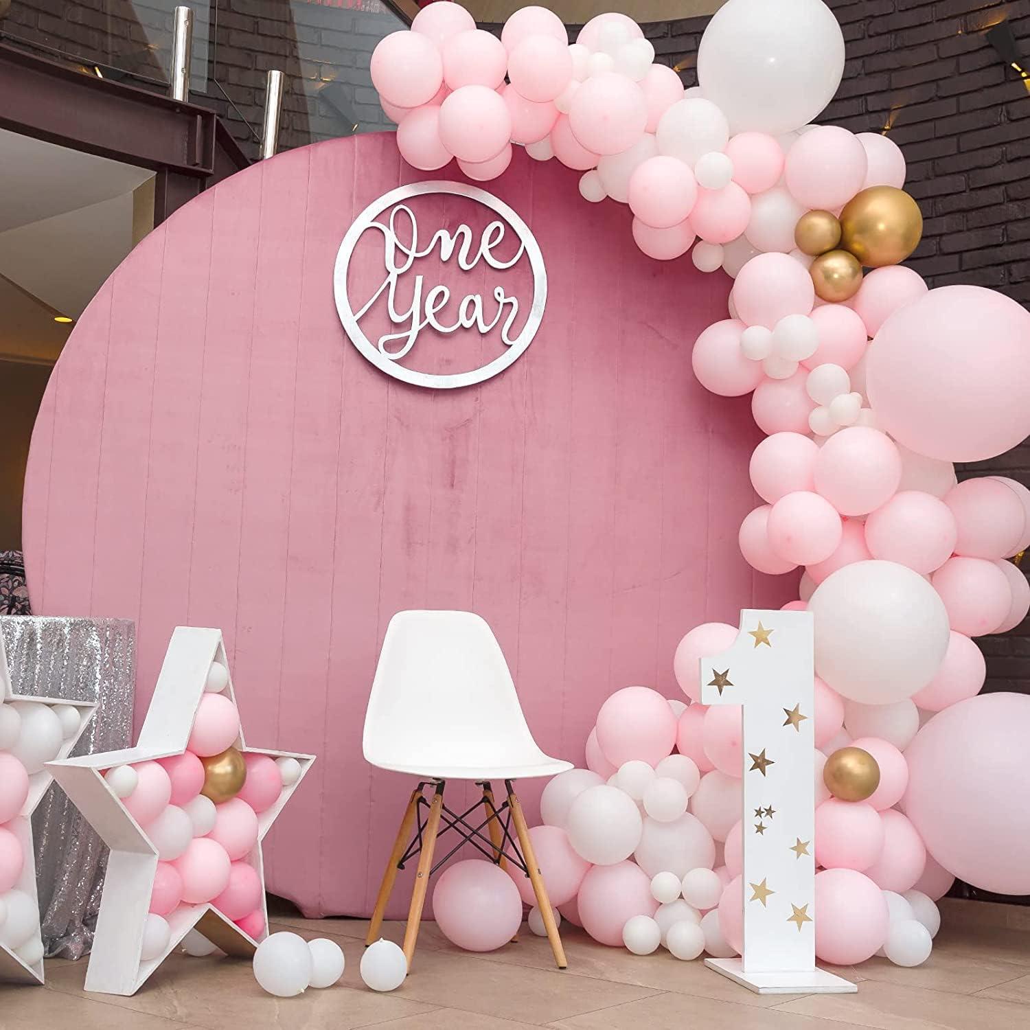 120x Luftballon Girlande Set Rosa Pastell 18 12 10 5 Zoll Party Deko