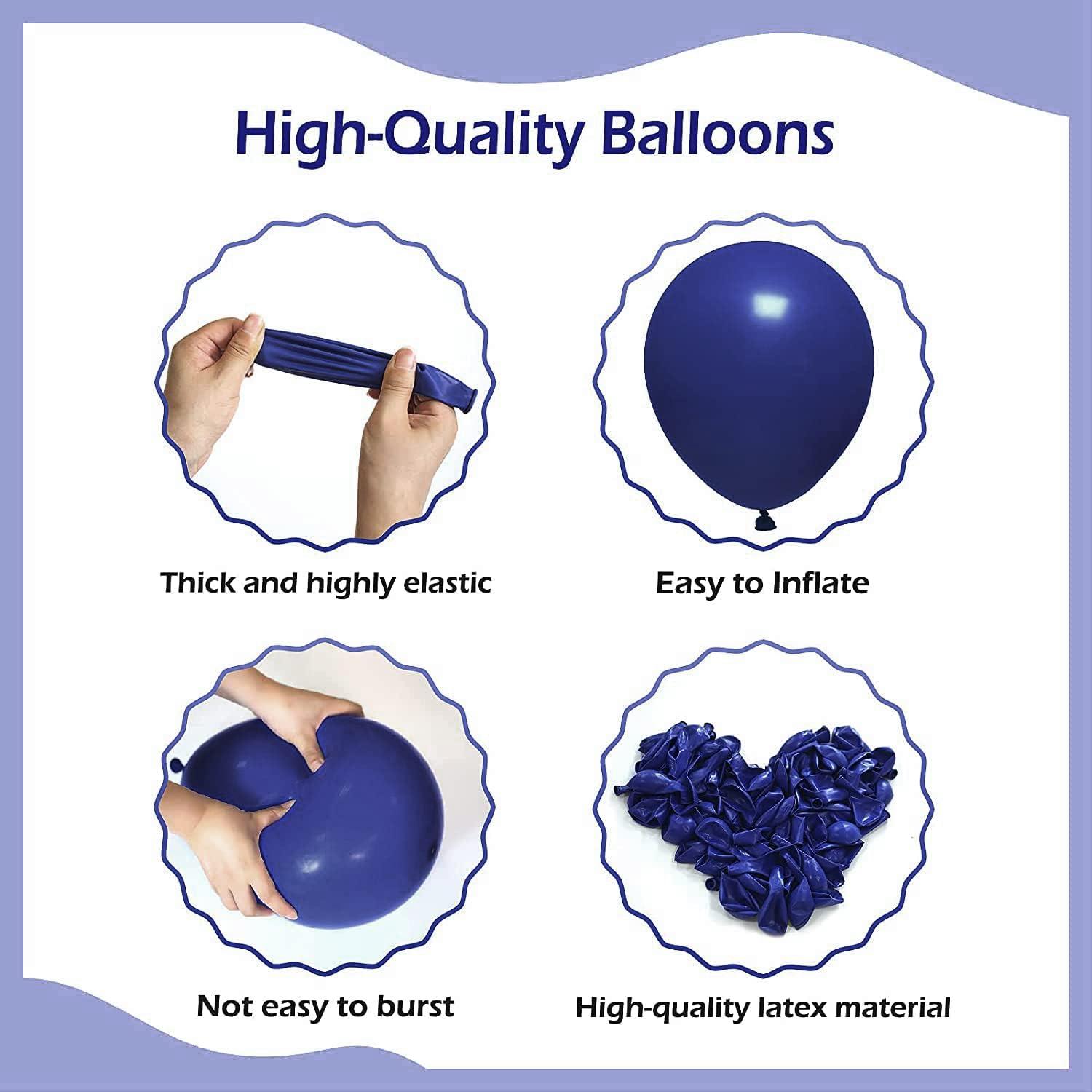 Marineblau Luftballons 120 Stück Ballon Girlande Deko Kit