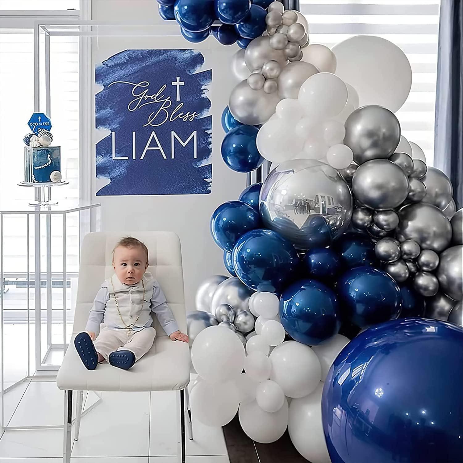 Luftballons Blau 120 Stück Marineblau Deko Set 18 12 10 5 Zoll