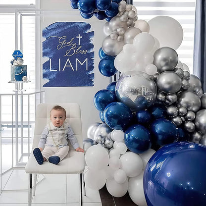 Luftballons Blau 120 Stück Marineblau Deko Set 18 12 10 5 Zoll