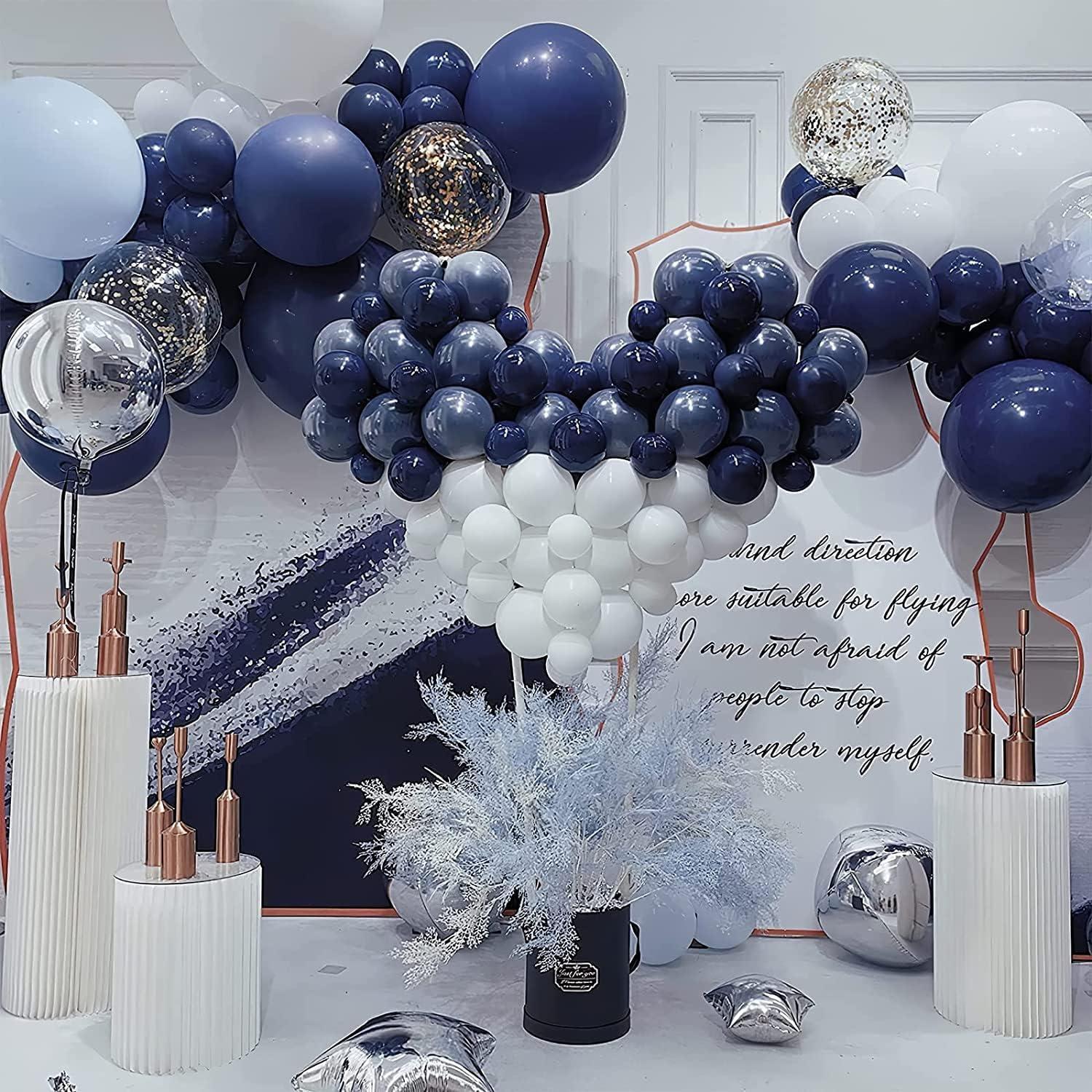 120 Stück Luftballon Girlande Marineblau Geburtstag Deko Zoll