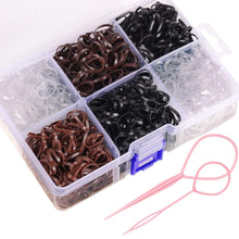 2500 Stück Mini Elastische Haargummis in 4 Farben